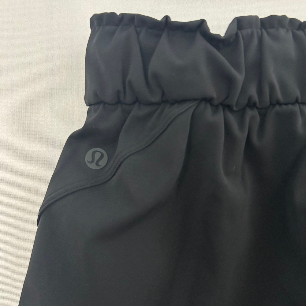 Lululemon Keep Moving Pants Womens 4 Black High Rise 7/8 Luxtreme Drawstring - Picture 5 of 10